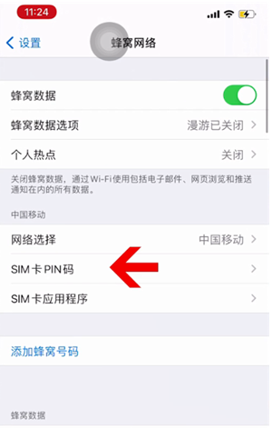 巴音郭楞苹果14维修网分享如何给iPhone14的SIM卡设置密码 