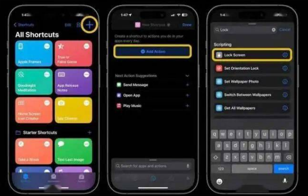 巴音郭楞苹果14锁屏维修店分享iPhone14升级iOS16.4后如何创建锁屏快捷方式 