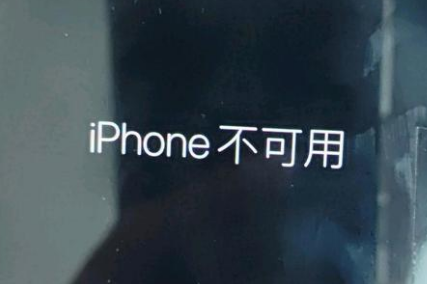 巴音郭楞苹果服务网点分享锁屏界面显示“iPhone 不可用”如何解决 