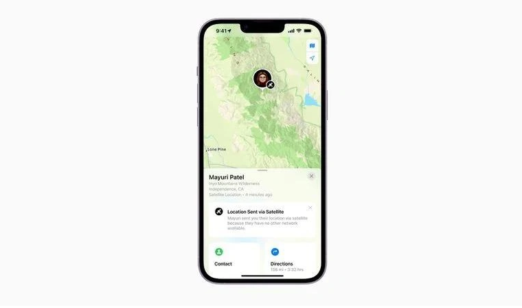 巴音郭楞苹果14维修分享iPhone14系列中 FindMy功能通过卫星分享位置方法教程 